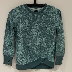 All in Motion Green Patterned Kids Sweatshirt